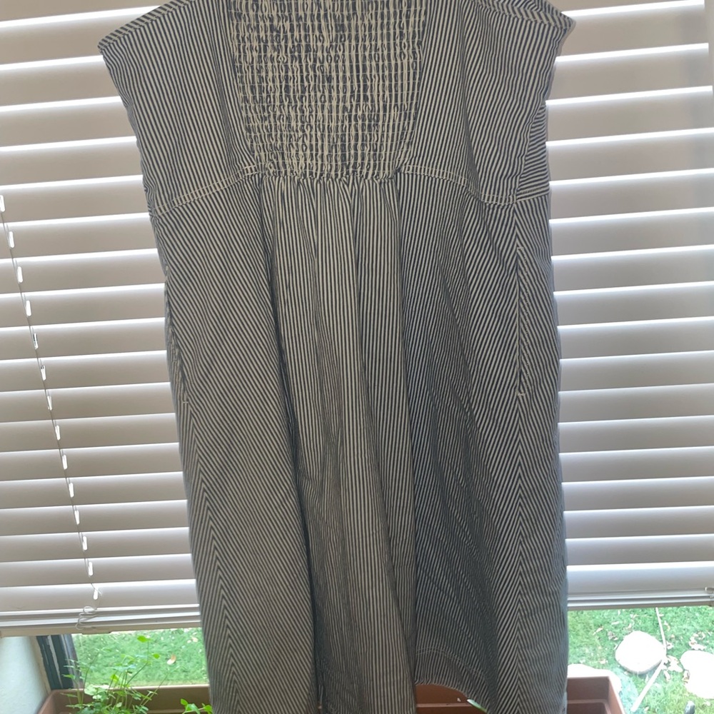 Size XL Universal Thread Goods CO, blue and white stripped button up dress. - Picture 3 of 3